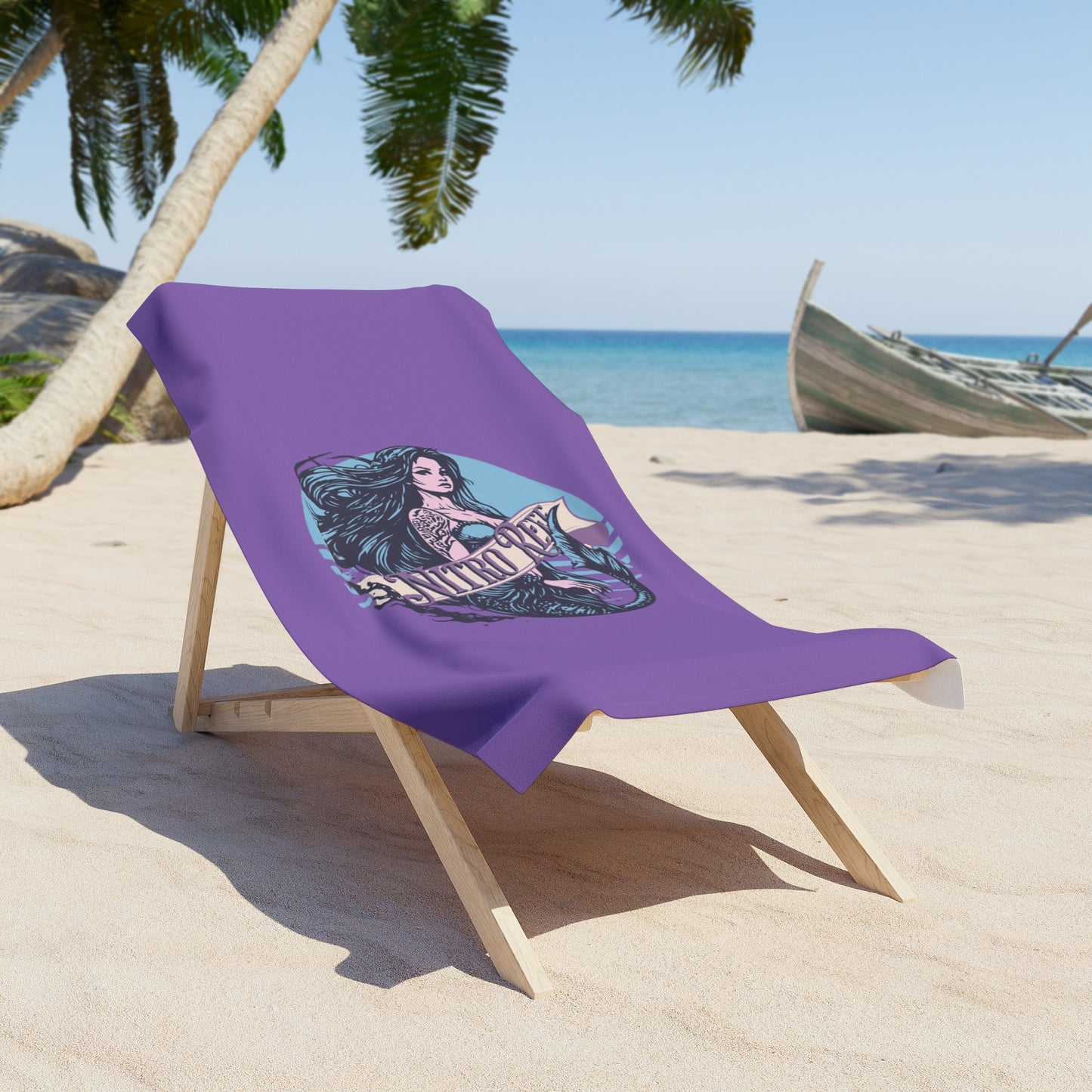 Lady Ocean Beach Towel