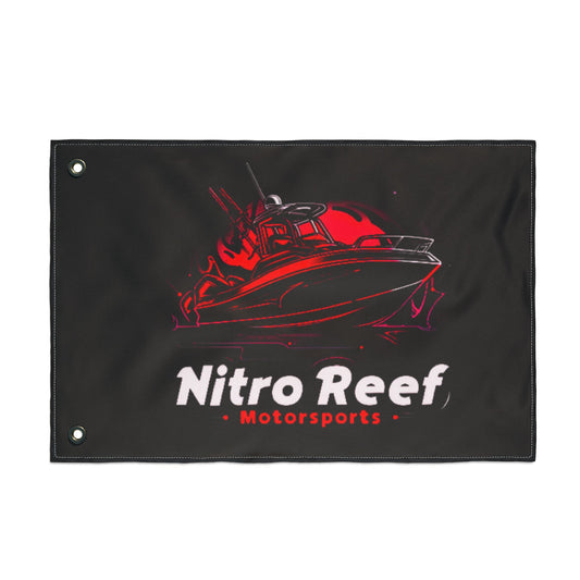 Motorsports Boat Flag — "Nitro Reef" Double-Sided Racing Flag