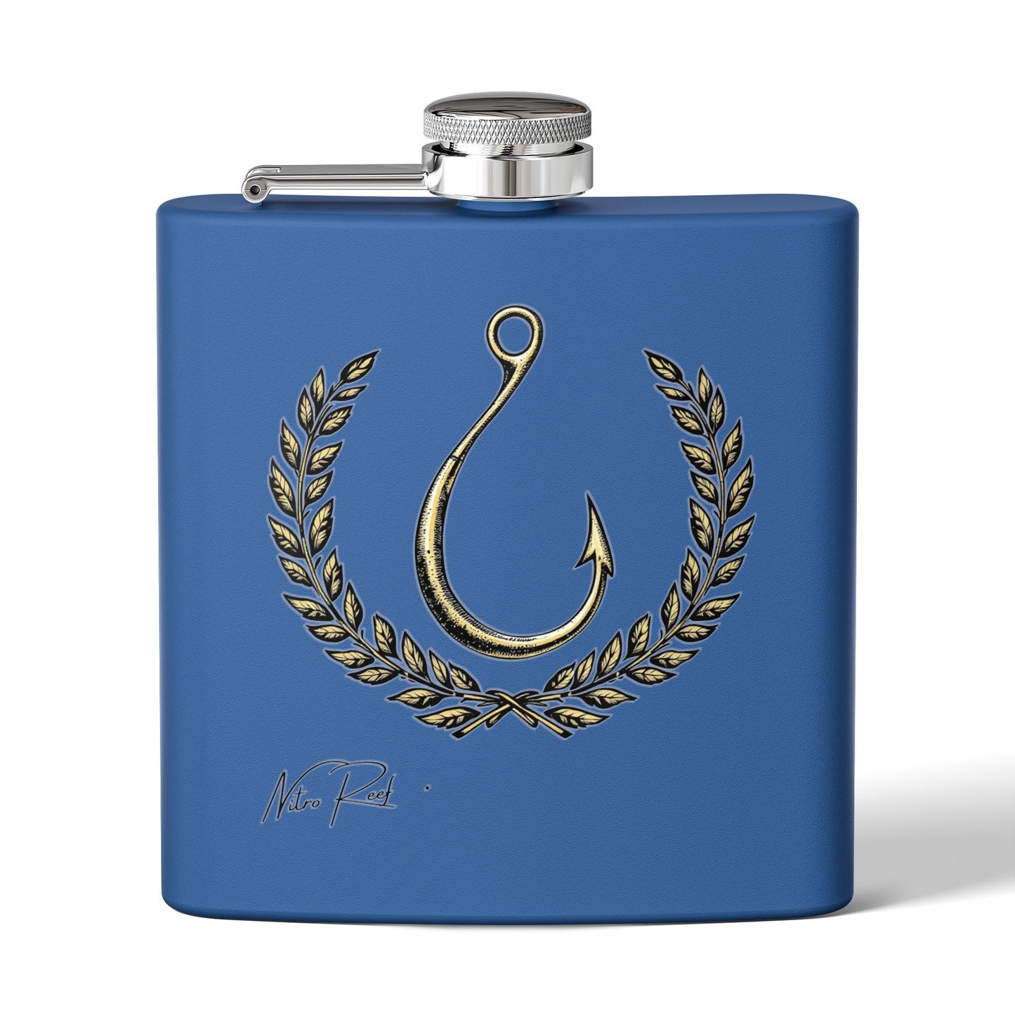 Fishing Hook Flask — 6oz Stainless Steel Hip Flask