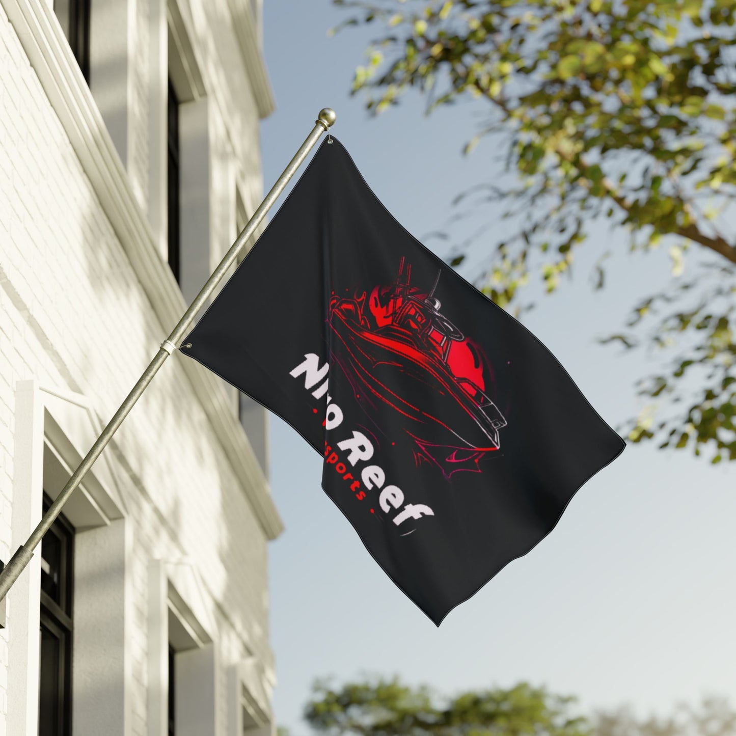 Motorsports Boat Flag — "Nitro Reef" Double-Sided Racing Flag